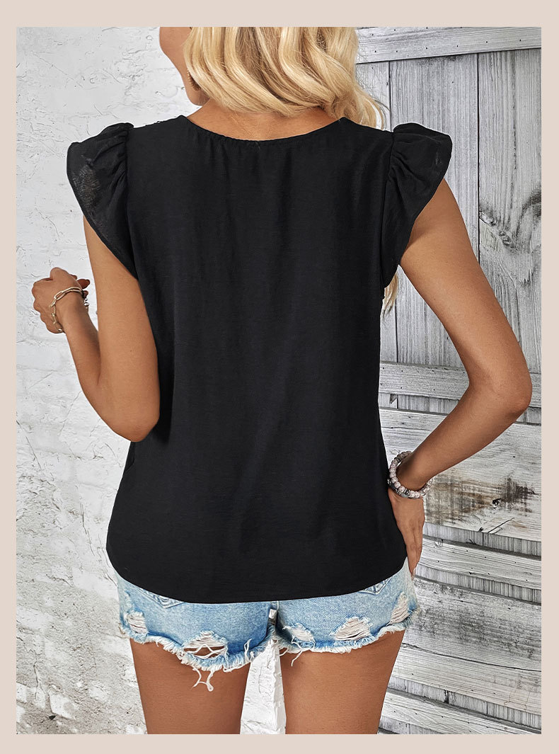 Camicie senza maniche con scollo a V abbinate ai colori_voghion.com