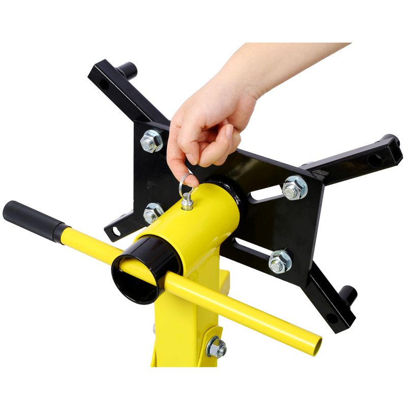 Folding Engine Stand 2000 LBS Capacity Motor Hoist 360 Degree Adjustable Mounting Head Dolly Mover Auto Repair Rebuild Jack_voghion.com