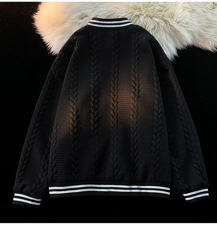 Men's Clothing Double layer baseball uniform men's spring coat men's spring and autumn embroidered loose cardigan jacket trendy brand storm jacket_voghion.com