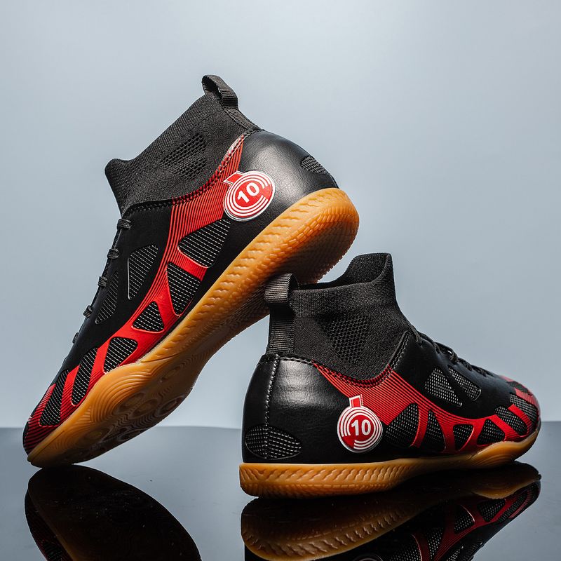 Men's and women's football shoes high top new long and short nail sneakers_voghion.com