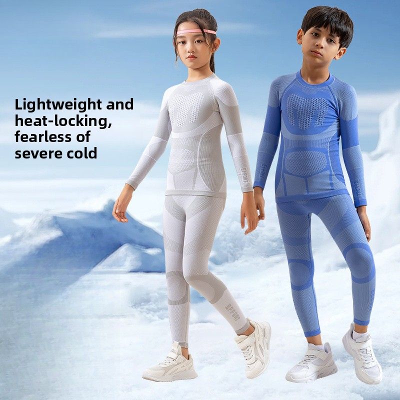 New Thermal Set For Boys And Girls, Winter Outdoor Cycling, Running, Skiing, Functional Compression Quick-Dry Underwear_voghion.com