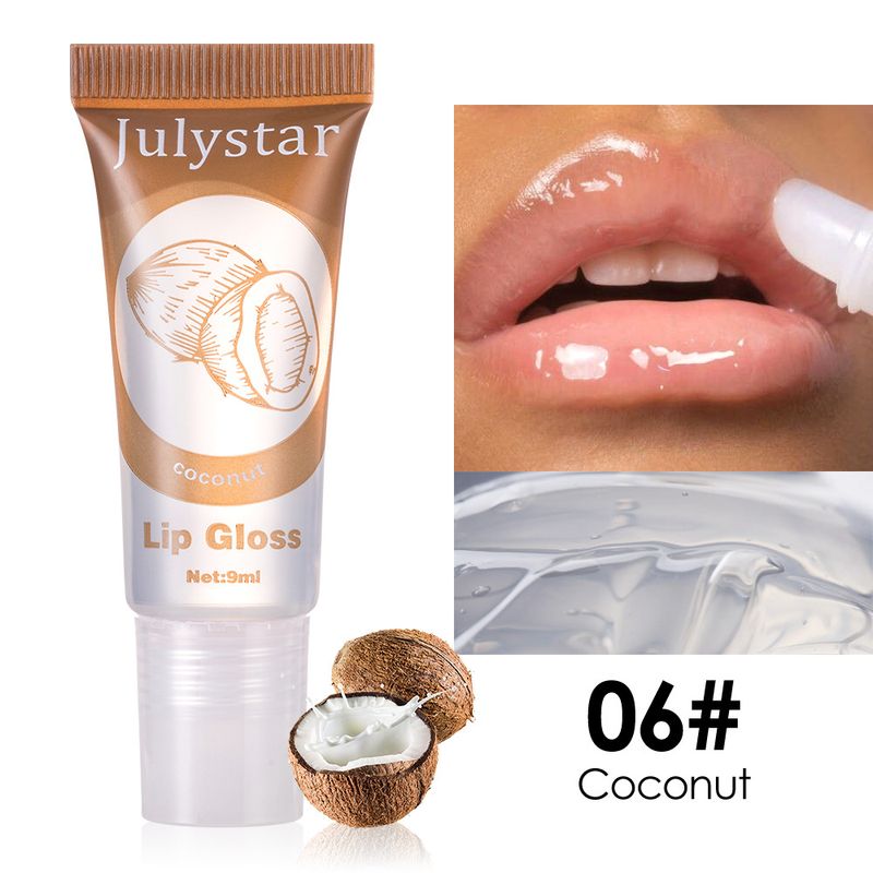 Olio labbra alla vitamina E Julystar multicolore al profumo di frutta - Idratazione e lucentezza a lunga durata, trattamento labbra nutriente con tinte personalizzabili_voghion.com