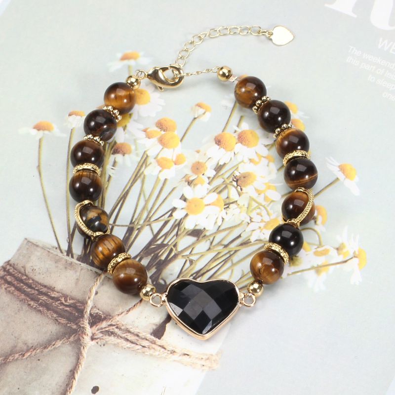 8 cm-es Eye Love Natural karkötő női egyszerű retró faroklánc állítható_voghion.com