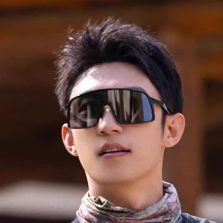 Huang Jingyu Style Windproof Cycling Goggles Mountaineering Skiing Protective Glasses Men Outdoor Sports UV Protection_voghion.com