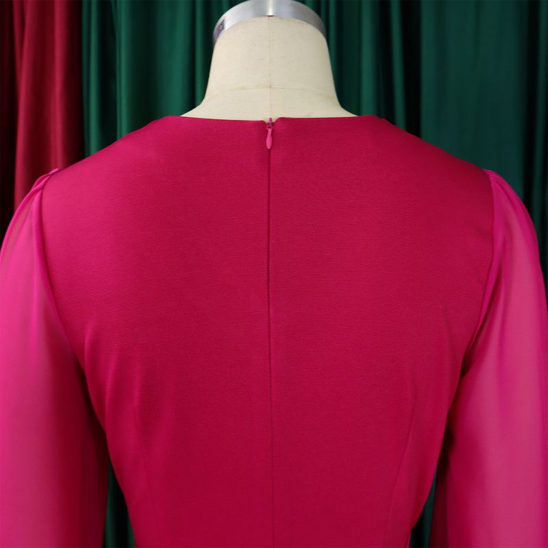 Ropa de mujer Nueva moda tradicional Tongle Top de manga larga Pantalones de pierna ancha Traje de dos piezas_voghion.com