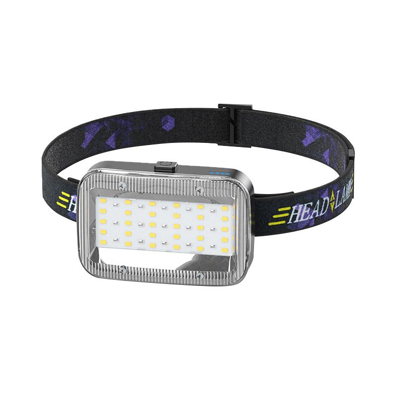 Linterna frontal LED multifuncional para minería y pesca, luz roja, recargable, para uso transfronterizo._voghion.com