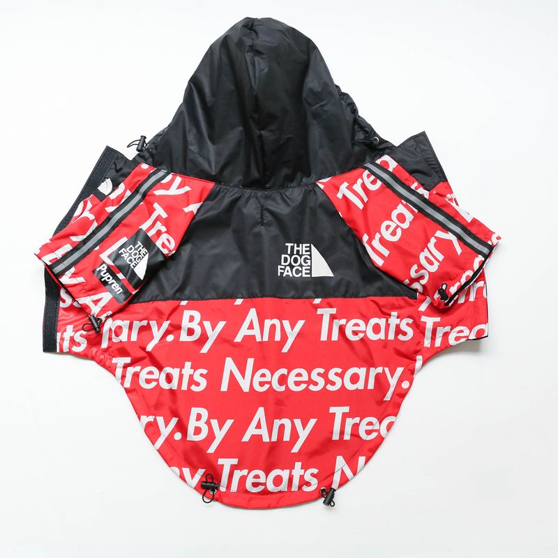 Amerikanische Flagge Trendy Marke Winddicht und regenfest North Face Kleidung Große Regenmantel Hund Haustier Jacke_voghion.com