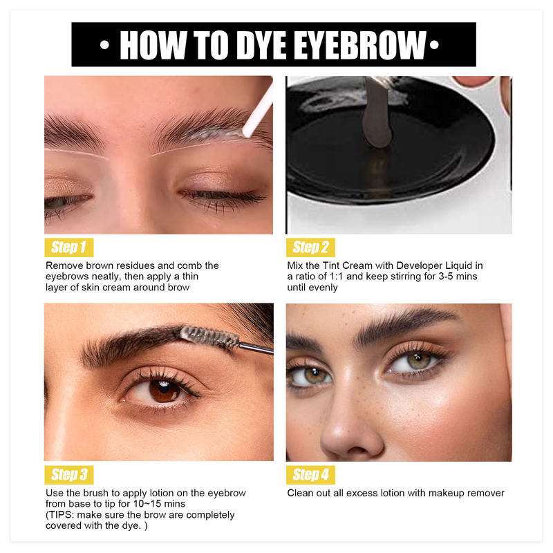 2-in-1-Wimpern-Augenbrauen-Set. Anti-Schwitzen und schwindelfreies Färben_voghion.com