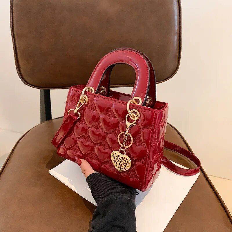 Handtasche 2021 Marke Totes Hohe Qualität Mode Klassische Stepp Quadratischen Griff Tasche Frauen Umhängetaschen_voghion.com