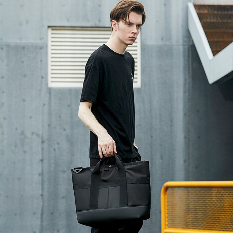 Tote Bag Men's Bag Large Capacity Single Shoulder Crossbody Bag Trendy Brand Computer Backpack Portable Travel Bag Commuting Postal Bag_voghion.com