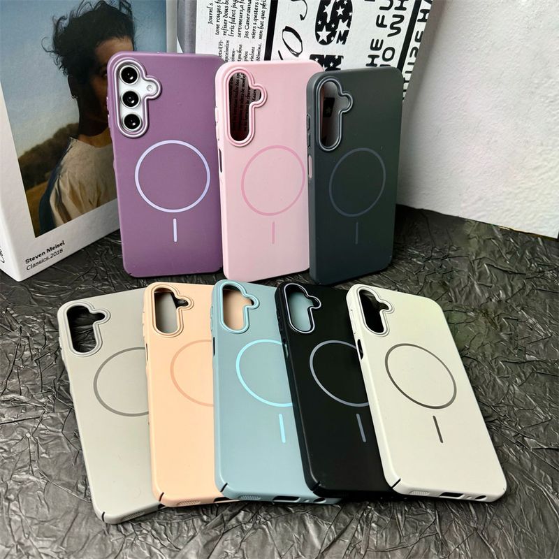 Matte Magnetic Wireless Charger Case For Samsung Galaxy A16 A26 A36 A56 A15 A25 A35 A55 A14 A34 A54 5G A06 Shockproof_voghion.com