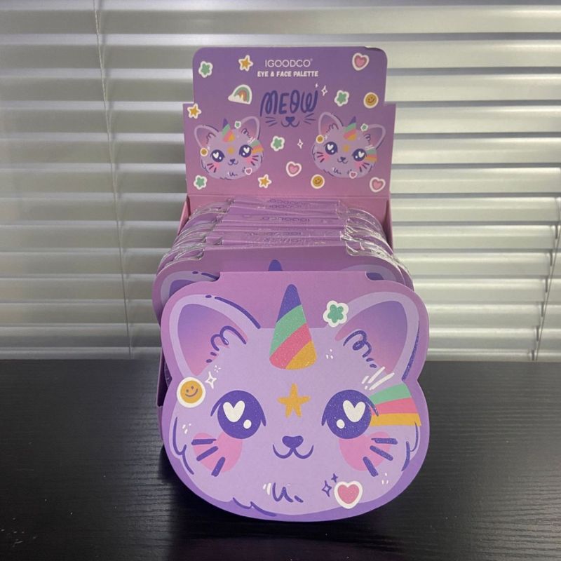 Makeup Sets IGOODCO New Small 10 Color Cat Pattern Eyeshadow Palette Matte Pearlescent Cute Makeup Palette_voghion.com