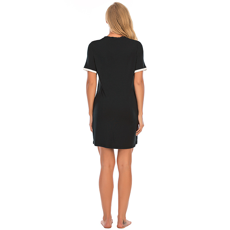 Indumenti da notte da donna Camicia da notte loungewear Camicia da notte sexy casual comoda e fresca_voghion.com