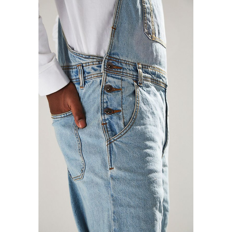 New 2019 Summer Street Trendy Strap Pants High Waist Men's Jeans_voghion.com
