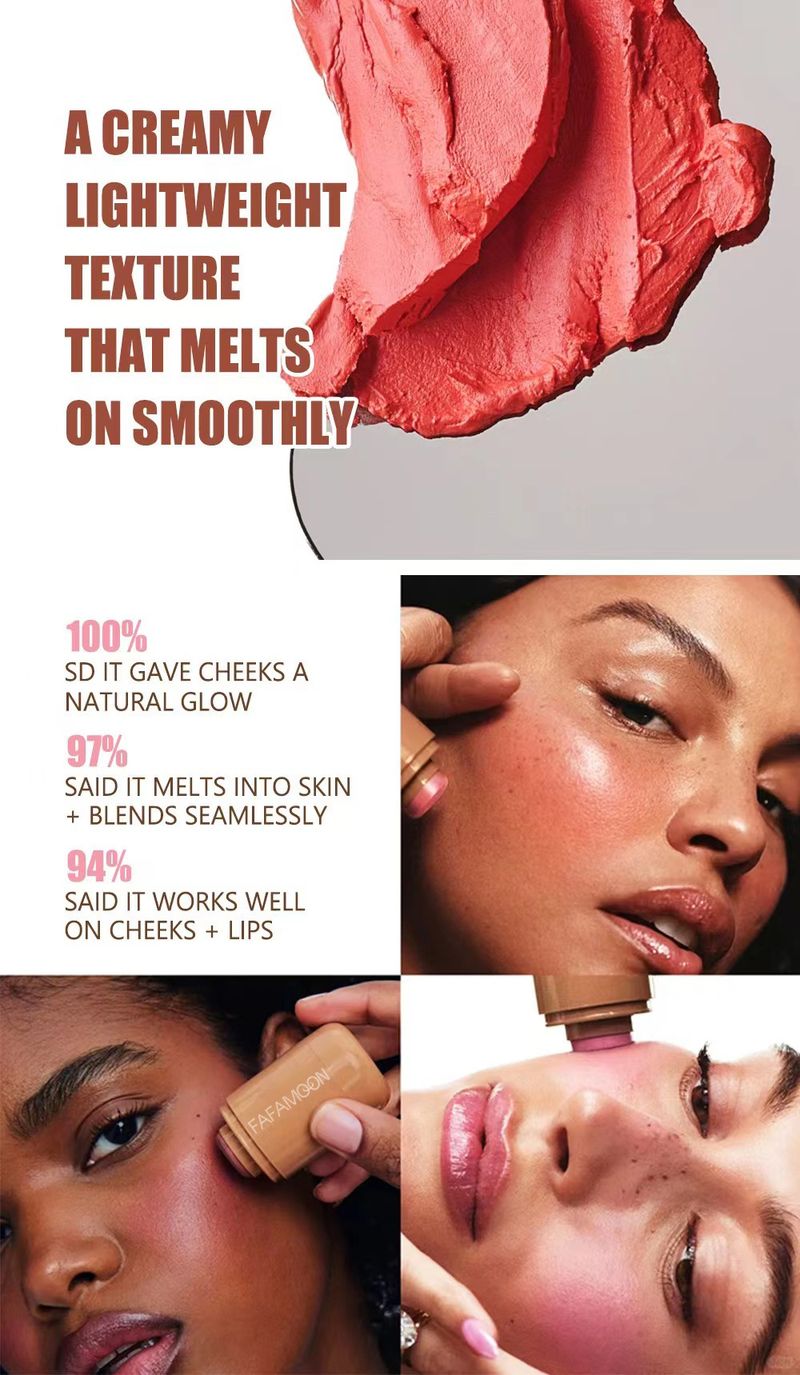 Blush Stick Fit Natural Long Lasting Matte Rouge Pudră Fard de obraz Cremă Ruj pentru obraji Machiaj ușor de culoare _voghion.com
