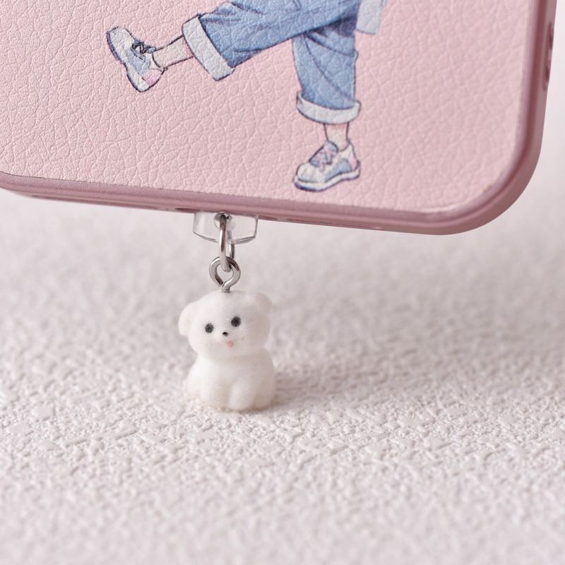 Neu Strömten Cartoon Tier Jubeln Ente Telefon Staub Stecker Lade Port Zubehör Anhänger Typ-C_voghion.com