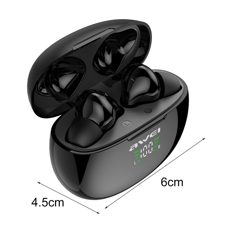 Kompaktní stereo lehká sluchátka Bluetooth V5.0 pro poslech hudby_voghion.com