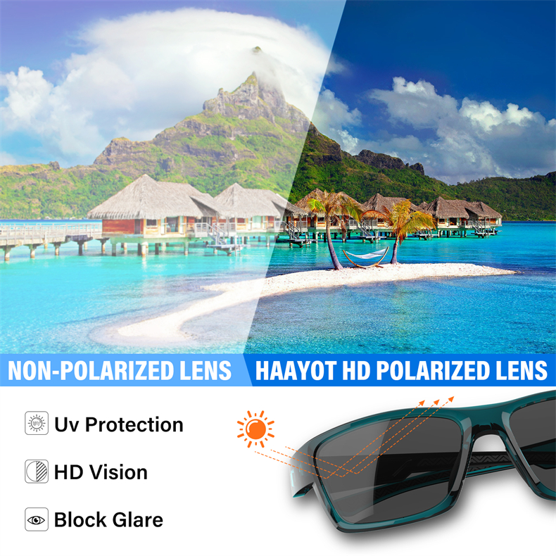 SUUKAA Héich Qualitéit Polariséiert Sonnebrëller Fëscherei Brëll Sport Brëller fir Männer Fraen Outdoor Vëlo Camping Fueren_voghion.com
