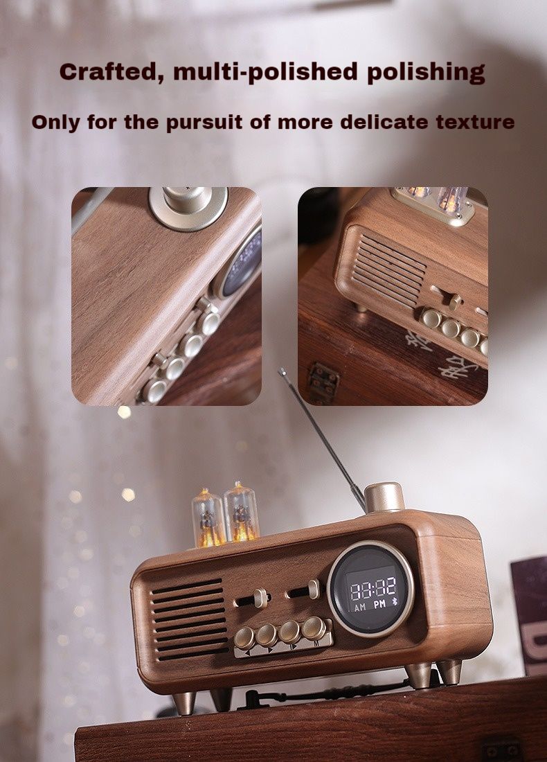 Brand new AS32 High Quality Bluetooth Speaker Retro Portable Wireless Sound Box Mp3 Player Small Vintage Radio Fm_voghion.com