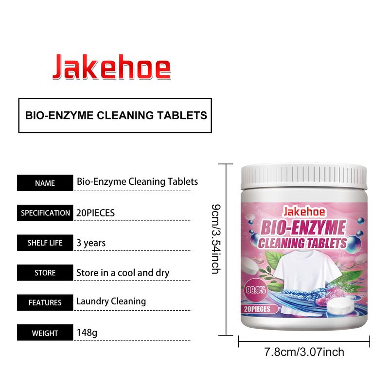 Jakehoe Fabric Decontamination Effervescent Tablet Biological Enzyme Explosion Salt Fabric Decontamination Effervescent Tablet_voghion.com