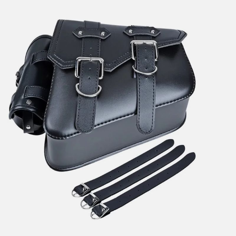 Sacoches de moto en cuir PU, pochette latérale pour outils, sacoche de selle gauche/droite pour Harley Sportster XL883 1200 48 72_voghion.com