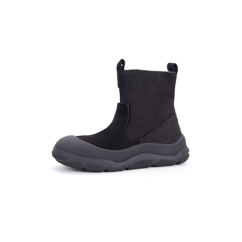 Autumn Winter Genuine Leather Snow Women Wool Short Round Toe Thick Sole Casual First Layer Cowhide Boots Women's Shoes_voghion.com