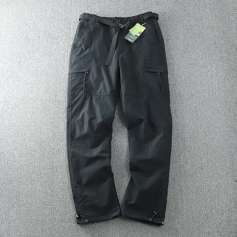 Herren Arbeitshose mit Fleece, wasser- und winddichte Softshell-Hosen für den Außenbereich, warme Arbeitshose mit geradem Bein_voghion.com