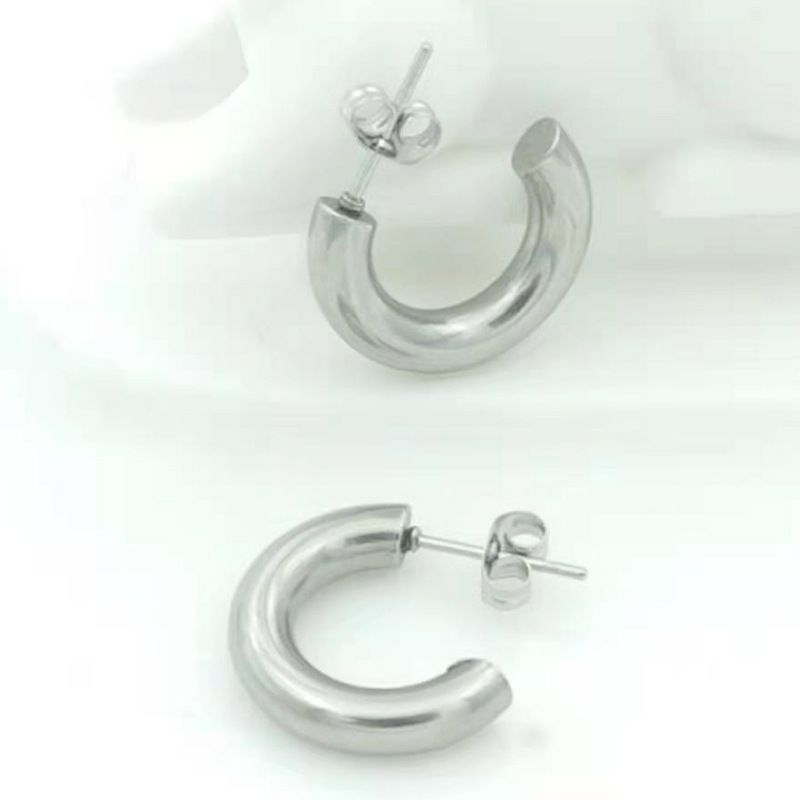 C-förmige Ohrmanschette 14K Ohrringe Creolen Schmuck_voghion.com