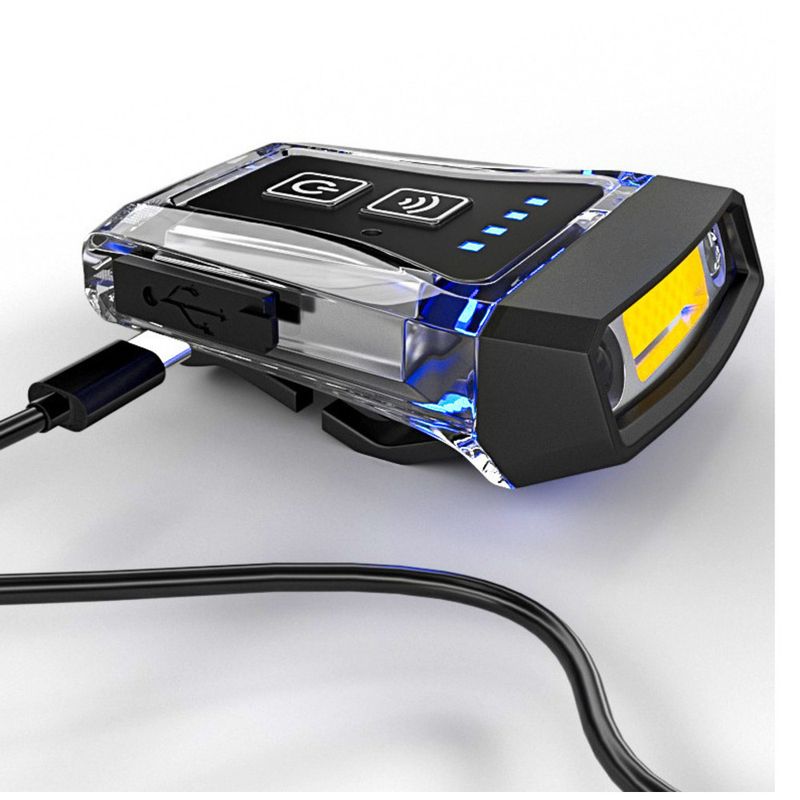 Linterna frontal LEM con clip especial para sombrero, recargable, de larga duración, ideal para pesca nocturna._voghion.com