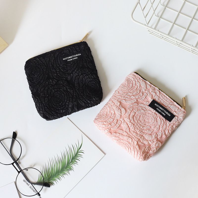 Rosenblumen-Geldbörse für Damen, kleines und einzigartiges Design, neue Münzbörse 2025, hochwertiger Reißverschluss_voghion.com