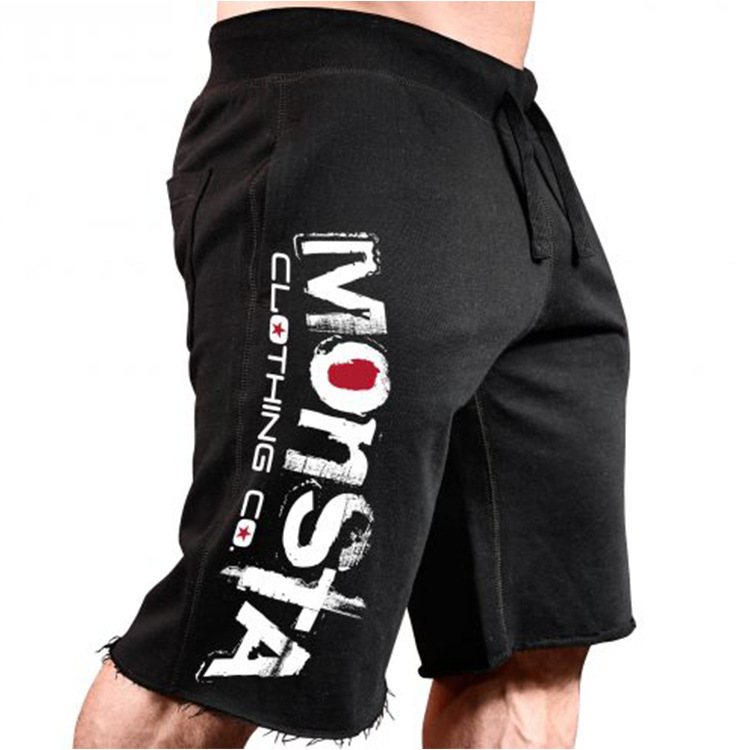 Muscle Fitness Brother - Pantalones cortos elásticos de algodón con estampado grande para hombre, deportes, correr, ocio, personalidad_voghion.com