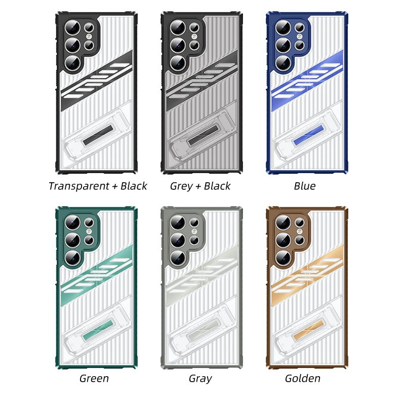 Stoßfestes Rüstungsgehäuse Galaxy S25 S24 S23 Ultra Plus FE Kickstand-Hüllen für Samsung A56 A36 Telefonzubehör_voghion.com