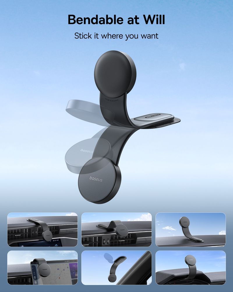 Baseus C02 Magnetic Car Phone Holder Easy Paste With Universal Compatibility For Dashborad_voghion.com