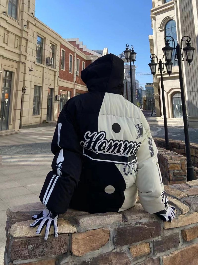 Men's Clothing original trendy brand street national trend Tai Chi cotton jacket thickened cotton coat hooded retro jacket cotton coat_voghion.com