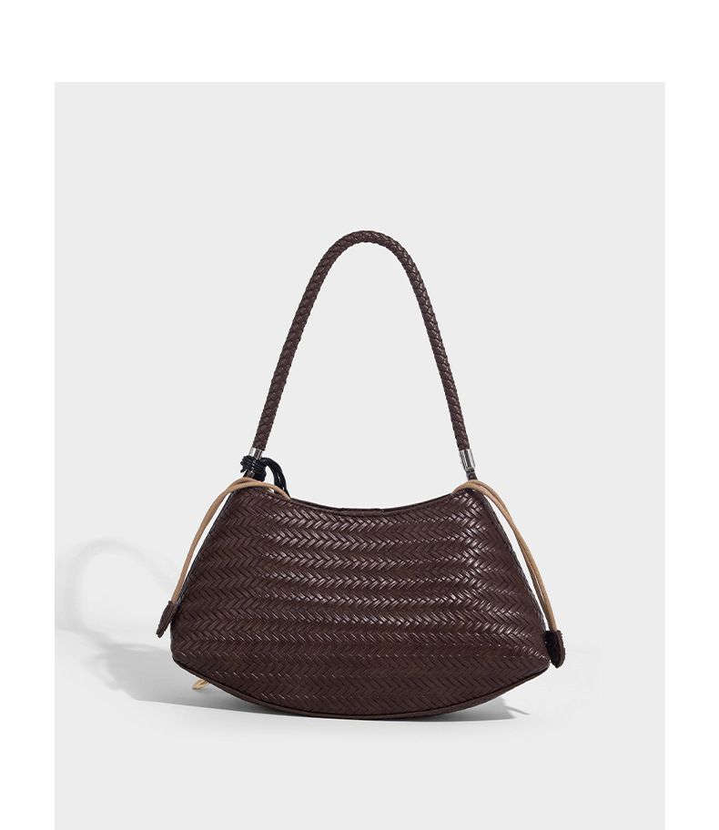 Shoulder Bag, Made Of Textured PU Fabric, Chic Plaid Design, Ample Interior Space, Perfect For Everyday Use Or Travel_voghion.com