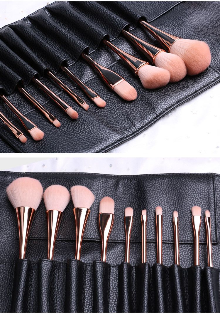 Kleine taille make-up kwastenset Complete set van losse poederkwast Oogschaduwkwast Beginner make-uptool Fluffy zacht haar_voghion.com