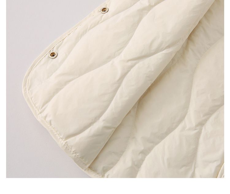 Plus Size Cor sólida Versátil Decote em V Forro interno, Quente e grosso Colete de algodão para mulheres no inverno 2024_voghion.com