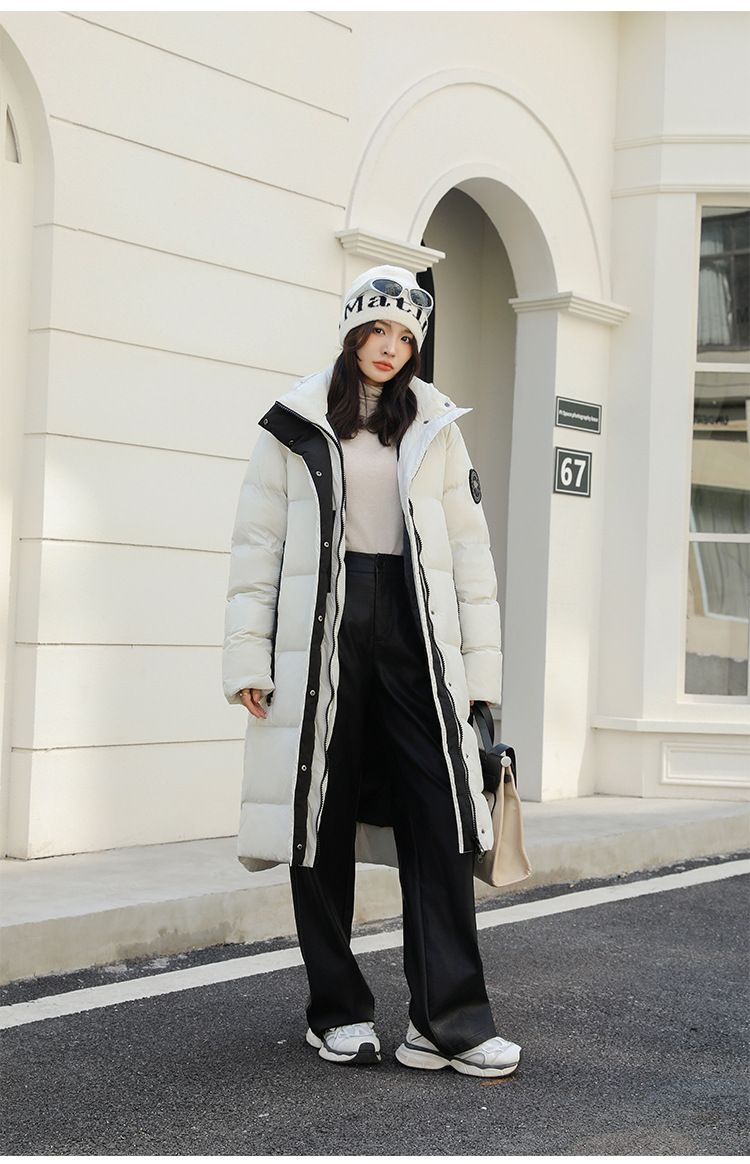 Cappotto lungo da donna con cappuccio, parka invernale caldo e spesso, impermeabile, antivento, anti-freddo, per condizioni meteorologiche estreme, stile retrò casual_voghion.com