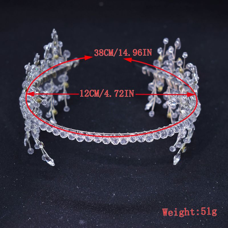 Copricapi da sposa, cerchietti con perline di cristallo pressate, cerchietti con strass fatti a mano, corone per capelli, accessori per capelli da abito_voghion.com