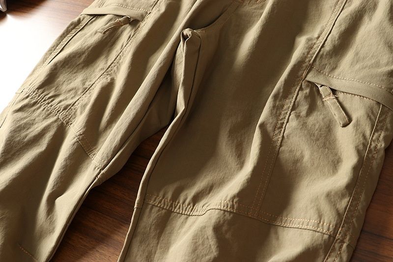 001 Outdoor Cargo Men Loose Straight Casual Long Summer Hiking Quick-Dry American Style Waterproof Fast-Drying Sofhell_voghion.com