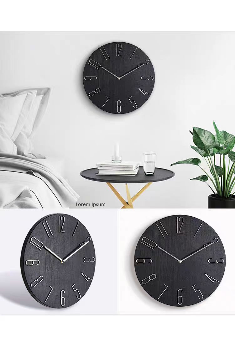 Nordic Fashion 30cm Wall Clock - No Second Hand Silent_voghion.com