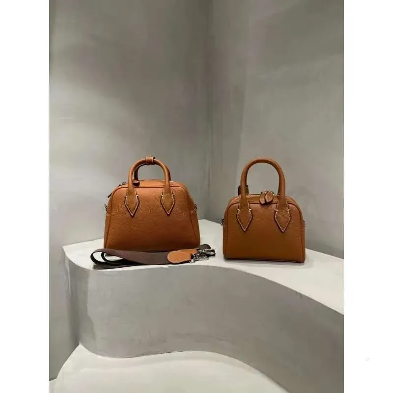 Hochwertige Designer-Taschen Neue koreanische Nischendesign Boston Erste Schicht Rindsleder Große Kapazität Lässige tragbare Schulter_voghion.com