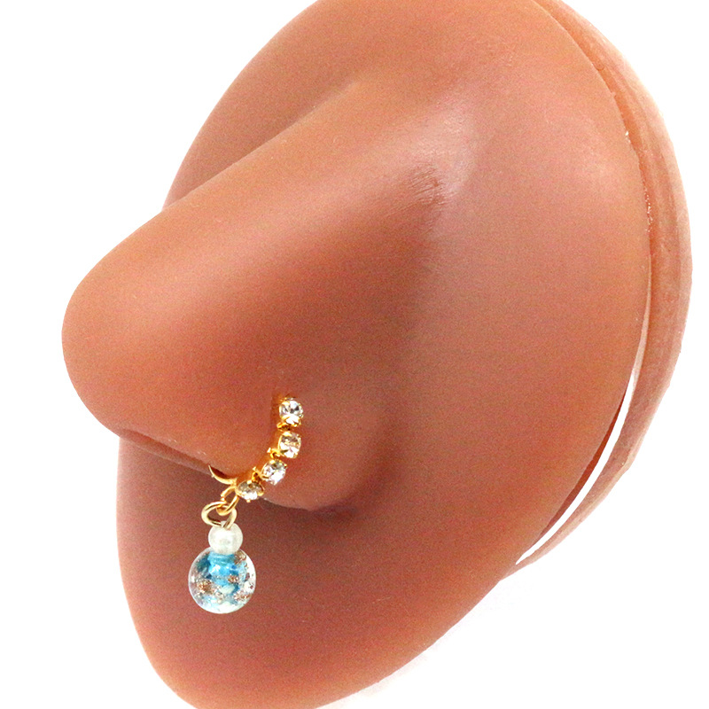 Testa Naso Stud Farfalla Cinque Stelle USD Corona Naso Stud Ornamento Naso Anello Naso Umano Pierce Ornamento_voghion.com