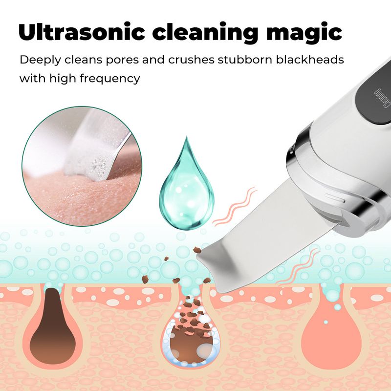 pro domácí čištění pórů obličeje Blackhead ultrazvukový peelingový stroj se čtyřmi režimy_voghion.com
