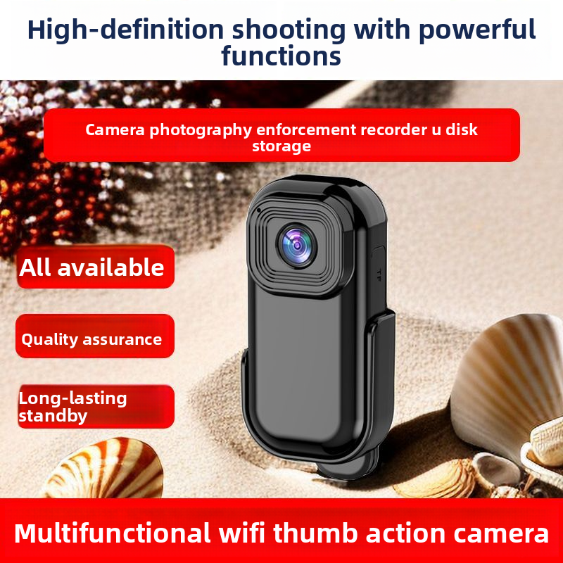 Daumen-Action-Kamera-Recorder, tragbar, 4K Ultra HD, persönliche Anti-Shake-Aufnahme, Video-/Foto-Brusthalterung_voghion.com