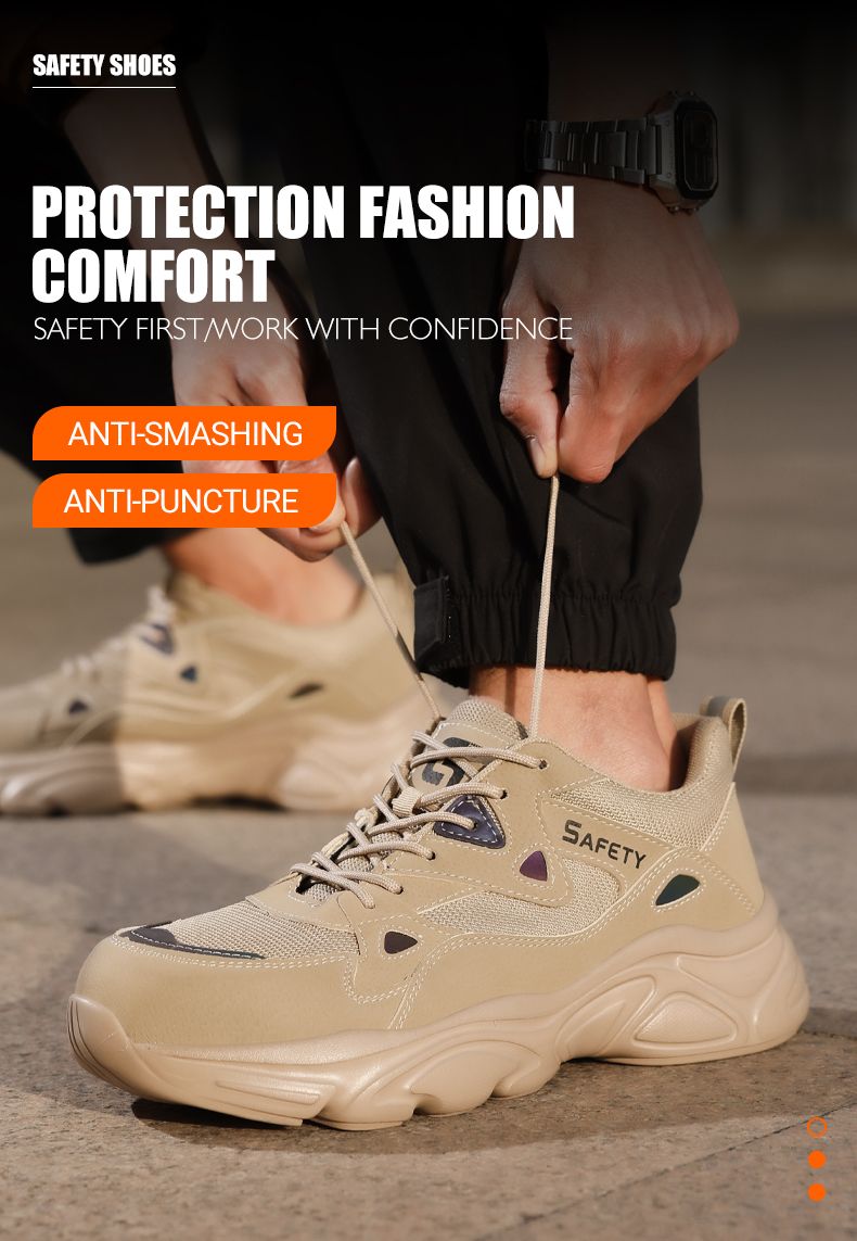 Scarpe antinfortunistiche GUYISA, scarpe da lavoro in rete grande, leggere e traspiranti, estive F123_voghion.com