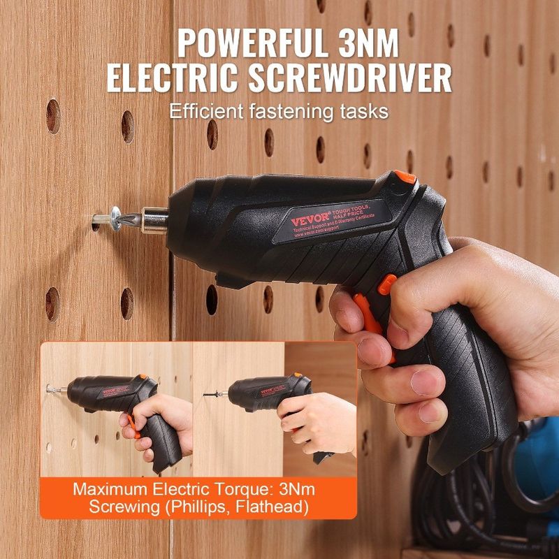 Tool Kit 96 Piece Household Hand Tool Set Cordless Screwdriver Tool Case_voghion.com