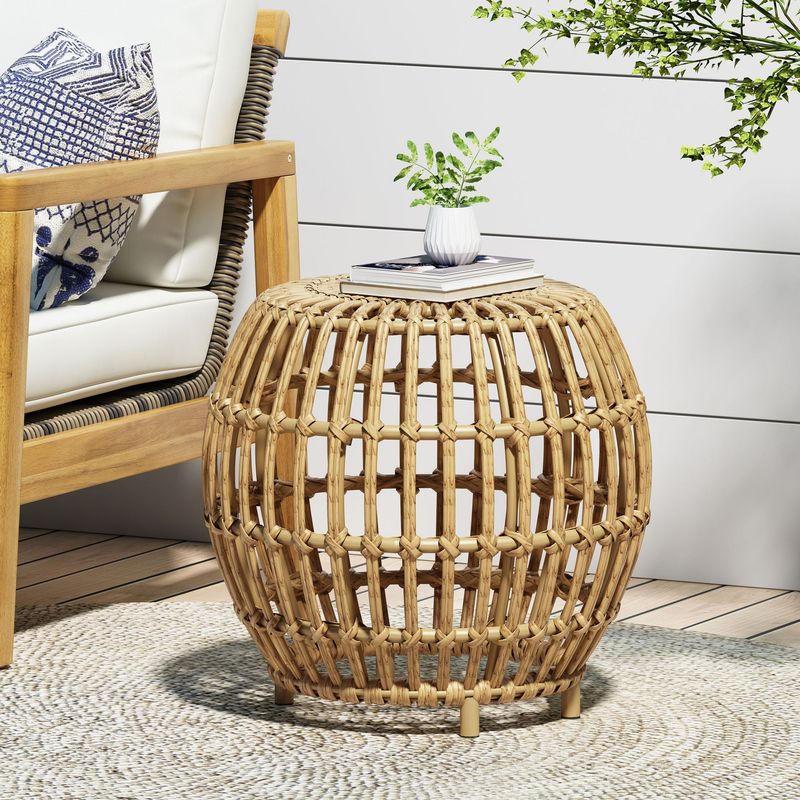 Boho Style Outdoor Side Table_voghion.com