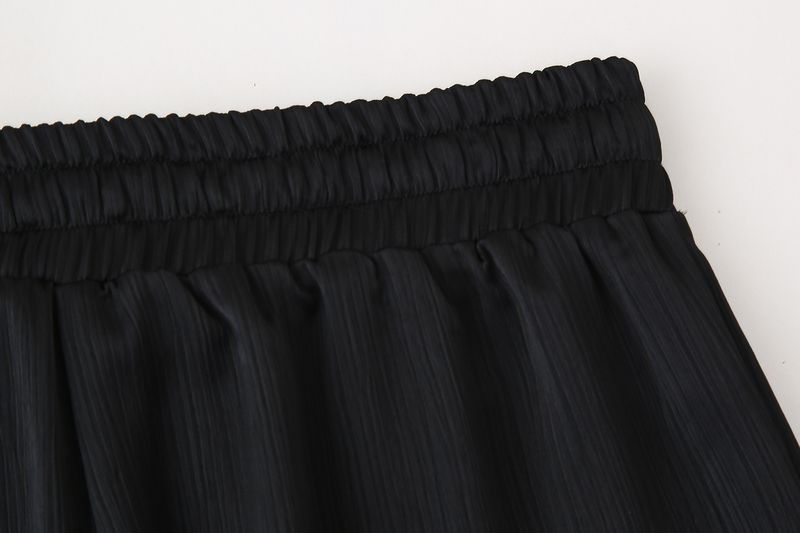 Roupas femininas estilo de rua com efeito amassado, blazer trespassado, calças com efeito amassado_voghion.com