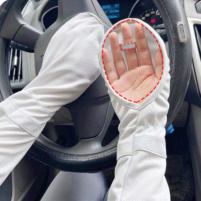 loose UV Resistant, While Driving Riding. Sunscreen Ice Cuffs, Gloves, And Women's Hand Sleeves Are Breathable_voghion.com